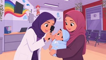 فرآیند غربالگری رتینوپاتی نوزادان نارس در بیمارستان فارابی